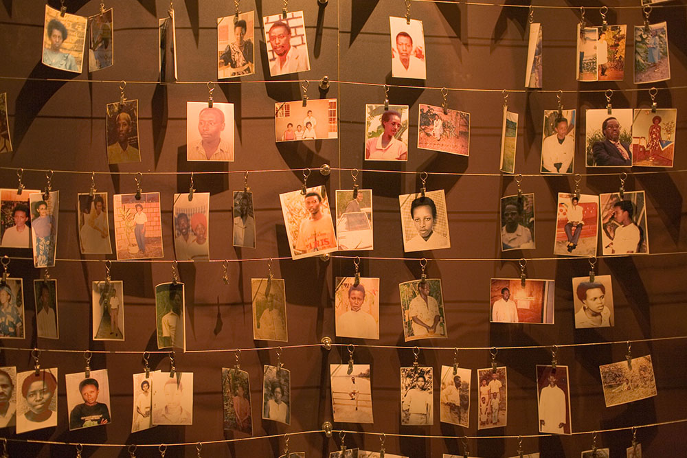 Photo of victims of the Rwandan genocide.