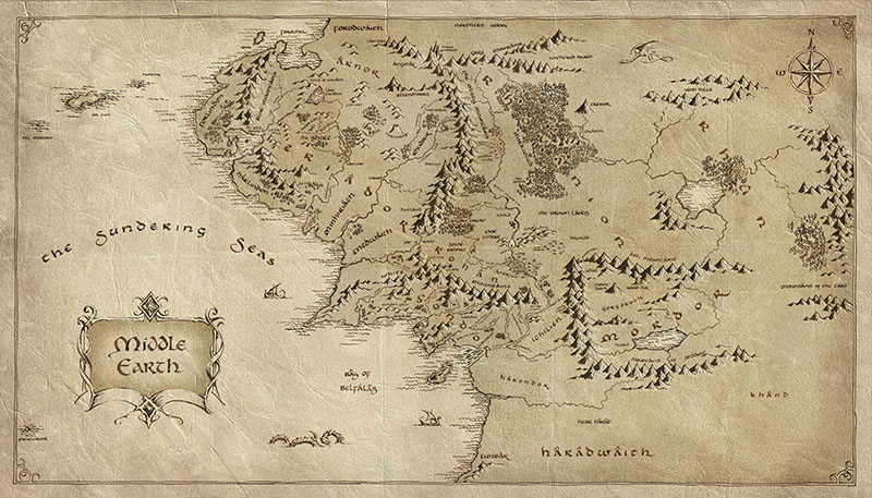 map of middle earth