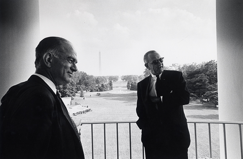 President and man in Washington, D.C.