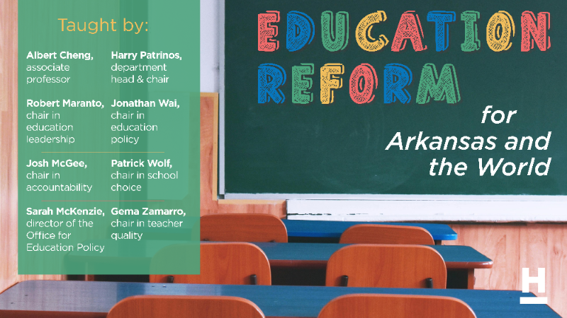 Course graphic for education reform. 